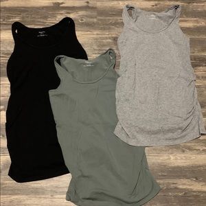 Motherhood Maternity ruched tanks